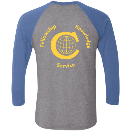 T-Shirts Civitan Front-Rear Printed Next Level Baseball T-Shirt