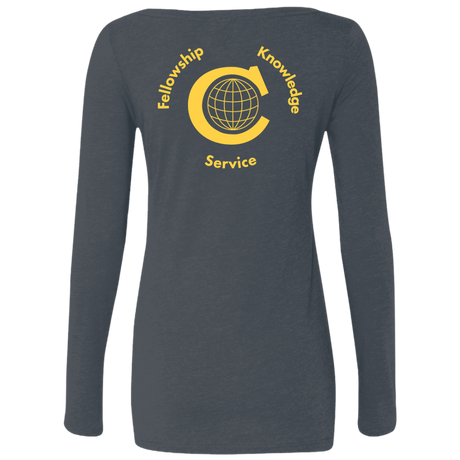 T-Shirts Civitan Front-Rear Printed Next Level Ladies Scoop