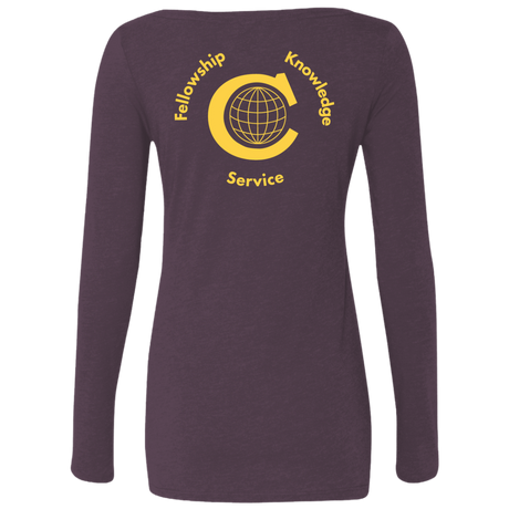 T-Shirts Civitan Front-Rear Printed Next Level Ladies Scoop