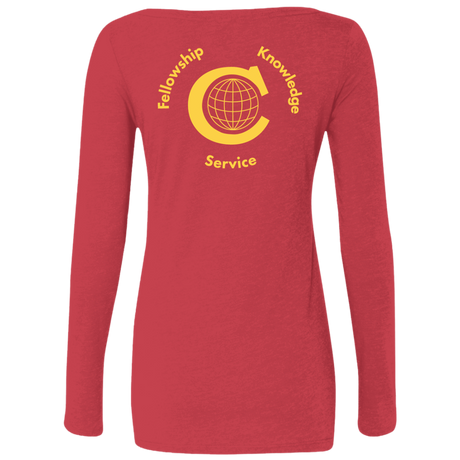 T-Shirts Civitan Front-Rear Printed Next Level Ladies Scoop