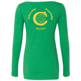 T-Shirts Civitan Front-Rear Printed Next Level Ladies Scoop