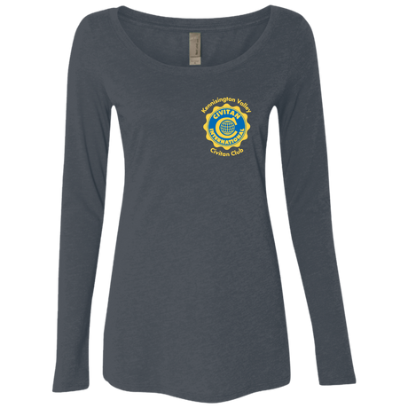 T-Shirts Vintage Navy / S Civitan Front-Rear Printed Next Level Ladies Scoop