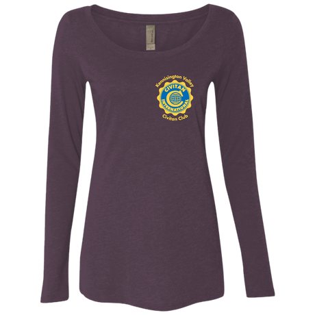 T-Shirts Vintage Purple / S Civitan Front-Rear Printed Next Level Ladies Scoop