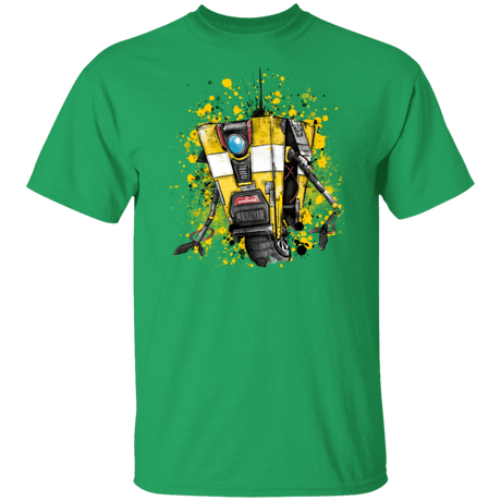 T-Shirts Irish Green / S CL4P-TP Robot T-Shirt