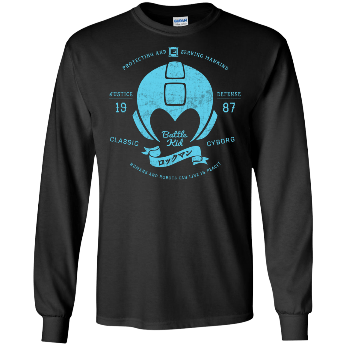 T-Shirts Black / S Classic Cyborg 600 Men's Long Sleeve T-Shirt