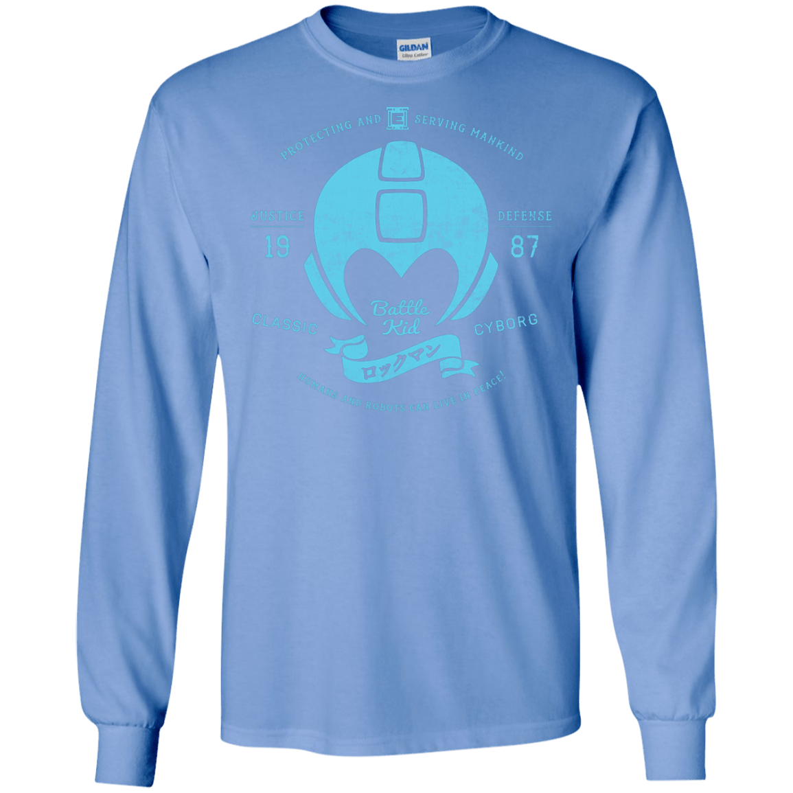 T-Shirts Carolina Blue / S Classic Cyborg 600 Men's Long Sleeve T-Shirt