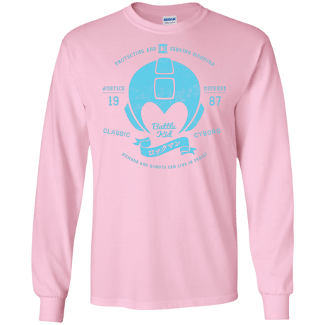 T-Shirts Light Pink / S Classic Cyborg 600 Men's Long Sleeve T-Shirt