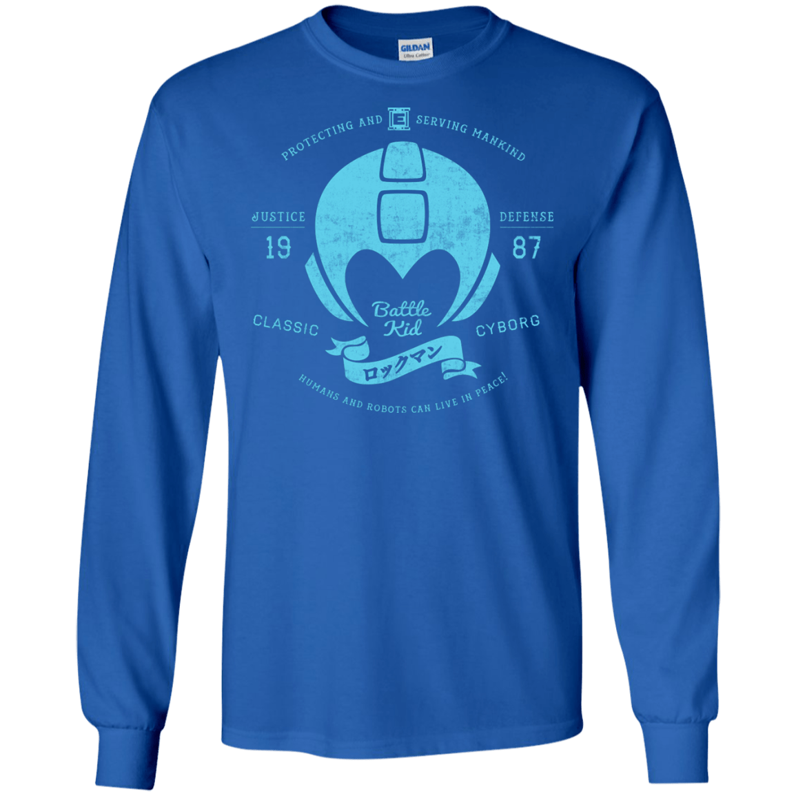 T-Shirts Royal / S Classic Cyborg 600 Men's Long Sleeve T-Shirt