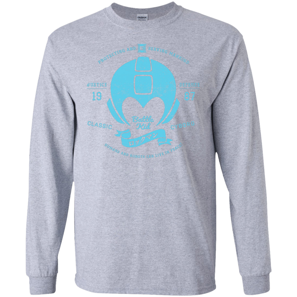 T-Shirts Sport Grey / S Classic Cyborg 600 Men's Long Sleeve T-Shirt