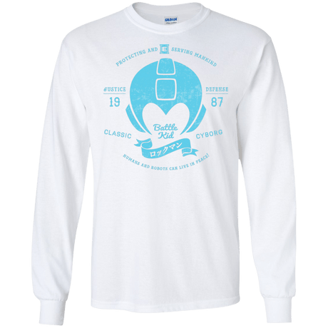 T-Shirts White / S Classic Cyborg 600 Men's Long Sleeve T-Shirt