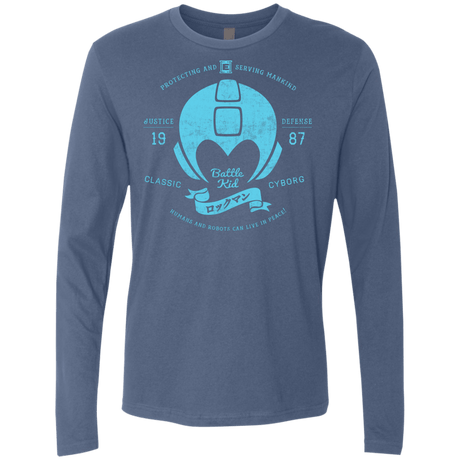 T-Shirts Indigo / S Classic Cyborg 600 Men's Premium Long Sleeve