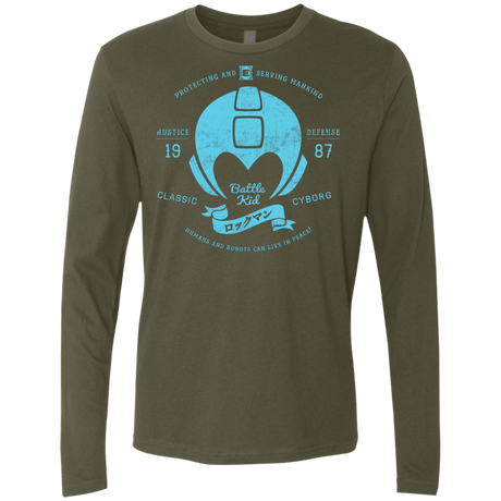 T-Shirts Military Green / S Classic Cyborg 600 Men's Premium Long Sleeve
