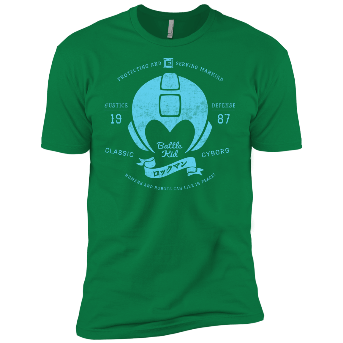 T-Shirts Kelly Green / X-Small Classic Cyborg 600 Men's Premium T-Shirt