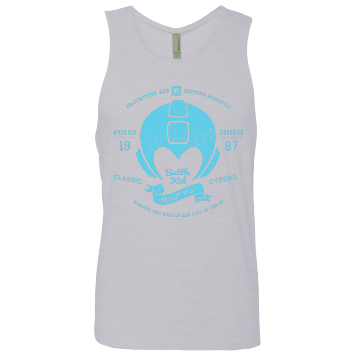 T-Shirts Heather Grey / S Classic Cyborg 600 Men's Premium Tank Top