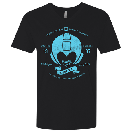 T-Shirts Black / X-Small Classic Cyborg 600 Men's Premium V-Neck