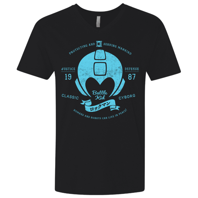 T-Shirts Black / X-Small Classic Cyborg 600 Men's Premium V-Neck