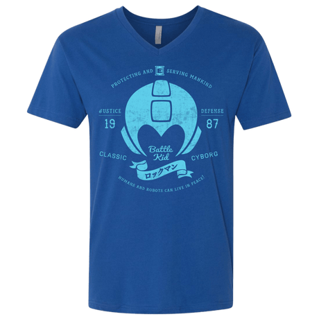 T-Shirts Royal / X-Small Classic Cyborg 600 Men's Premium V-Neck