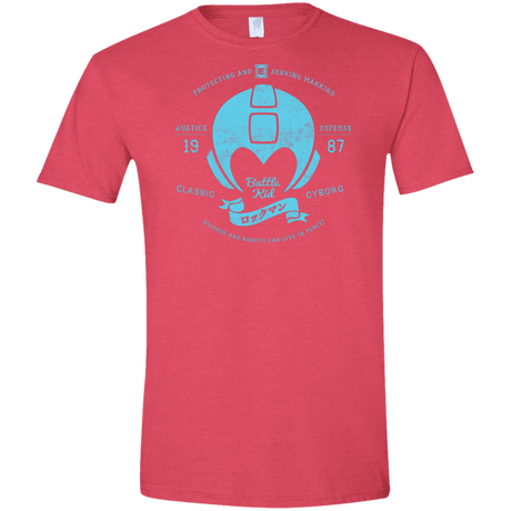 T-Shirts Heather Red / S Classic Cyborg 600 Men's Semi-Fitted Softstyle