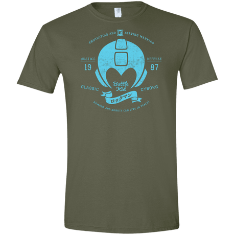 T-Shirts Military Green / S Classic Cyborg 600 Men's Semi-Fitted Softstyle