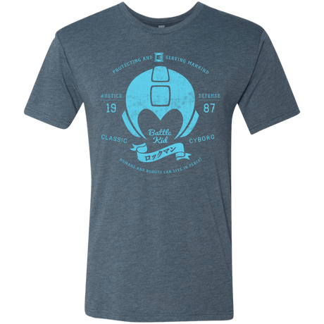 T-Shirts Indigo / S Classic Cyborg 600 Men's Triblend T-Shirt