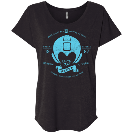 T-Shirts Vintage Black / X-Small Classic Cyborg 600 Triblend Dolman Sleeve