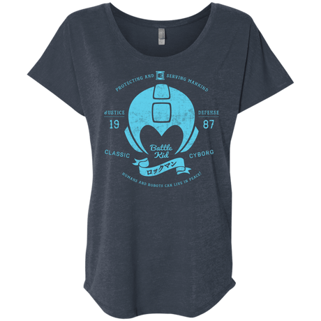 T-Shirts Vintage Navy / X-Small Classic Cyborg 600 Triblend Dolman Sleeve