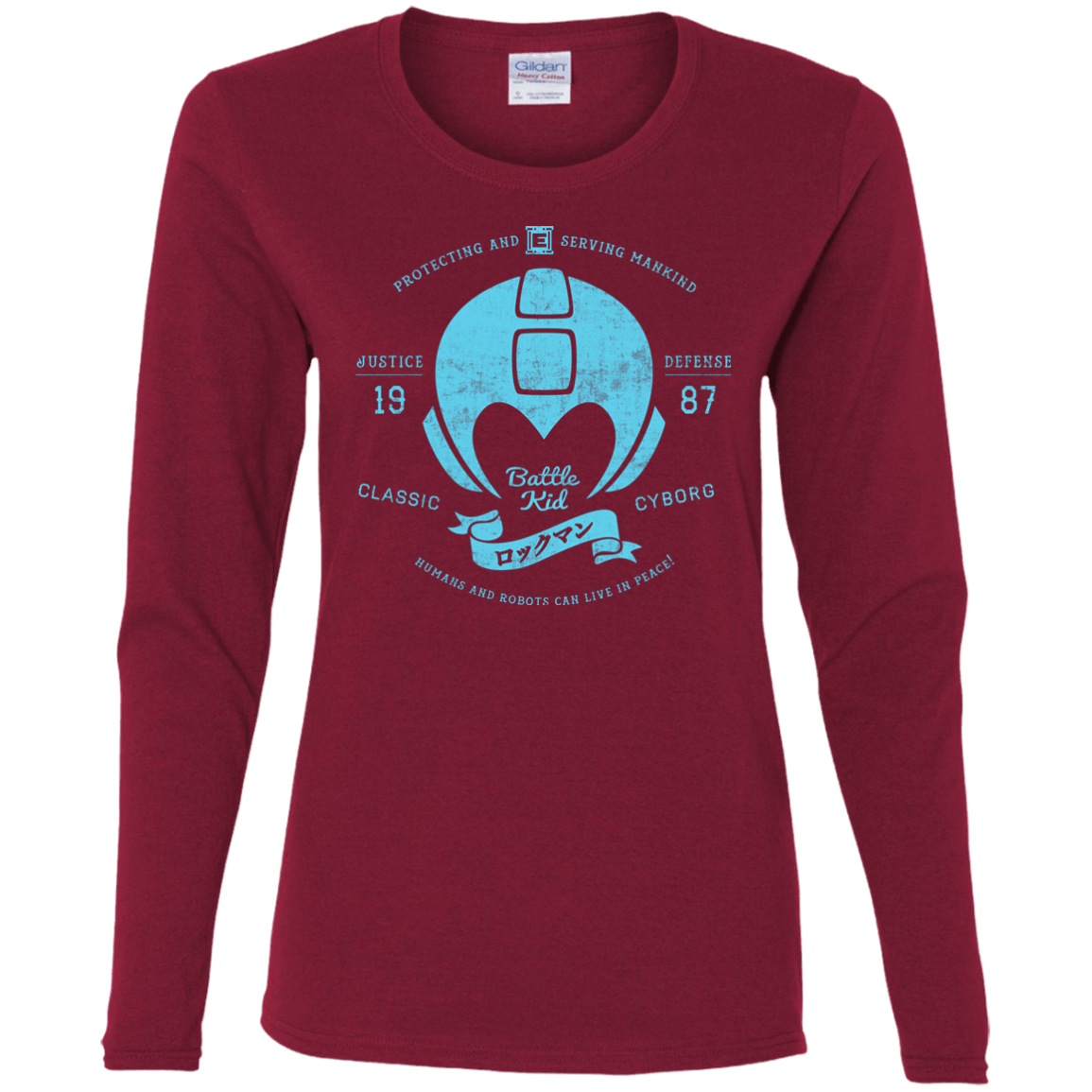 T-Shirts Cardinal / S Classic Cyborg 600 Women's Long Sleeve T-Shirt