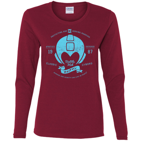 T-Shirts Cardinal / S Classic Cyborg 600 Women's Long Sleeve T-Shirt