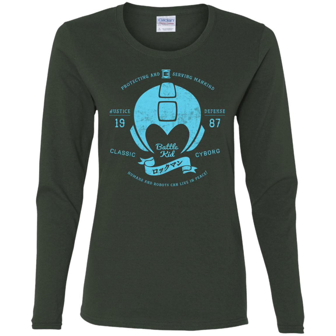 T-Shirts Forest / S Classic Cyborg 600 Women's Long Sleeve T-Shirt