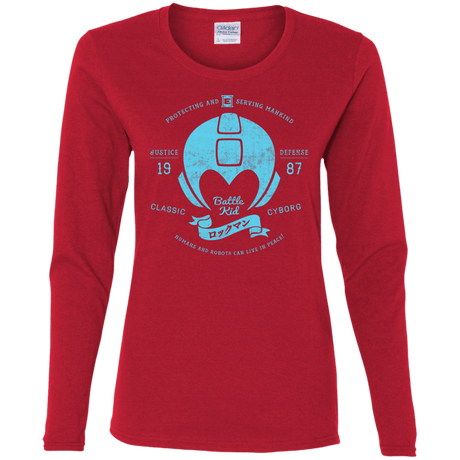 T-Shirts Red / S Classic Cyborg 600 Women's Long Sleeve T-Shirt