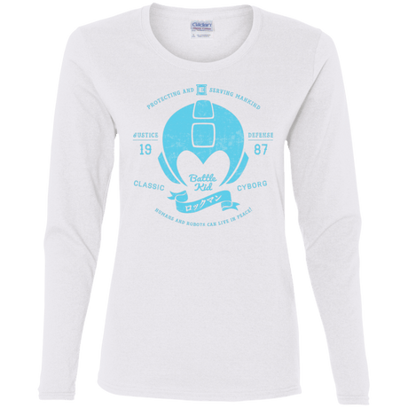 T-Shirts White / S Classic Cyborg 600 Women's Long Sleeve T-Shirt
