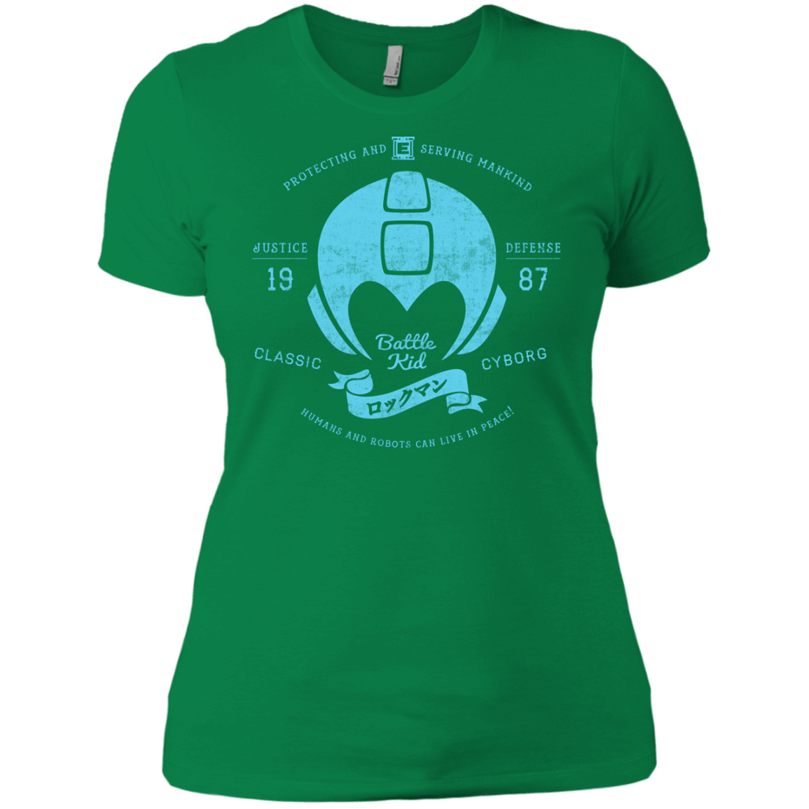 T-Shirts Kelly Green / X-Small Classic Cyborg 600 Women's Premium T-Shirt
