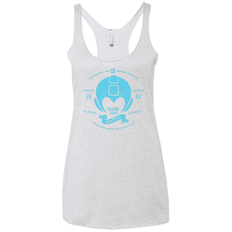 T-Shirts Heather White / X-Small Classic Cyborg 600 Women's Triblend Racerback Tank