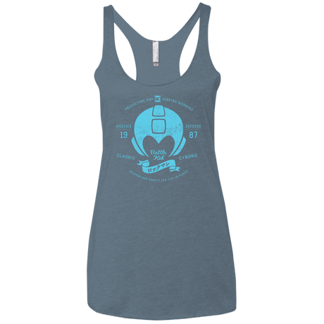 T-Shirts Indigo / X-Small Classic Cyborg 600 Women's Triblend Racerback Tank