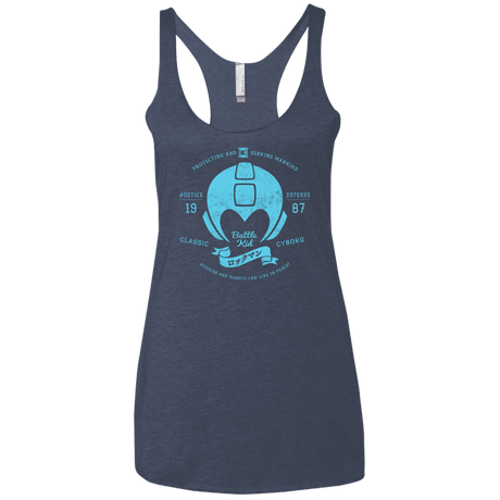 T-Shirts Vintage Navy / X-Small Classic Cyborg 600 Women's Triblend Racerback Tank