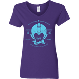 T-Shirts Purple / S Classic Cyborg 600 Women's V-Neck T-Shirt