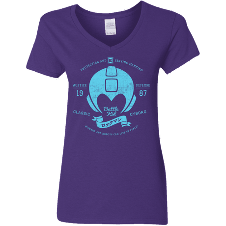 T-Shirts Purple / S Classic Cyborg 600 Women's V-Neck T-Shirt