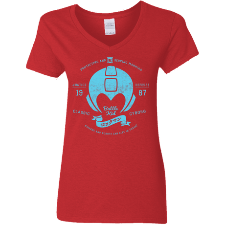 T-Shirts Red / S Classic Cyborg 600 Women's V-Neck T-Shirt
