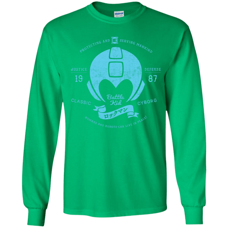 T-Shirts Irish Green / YS Classic Cyborg 600 Youth Long Sleeve T-Shirt