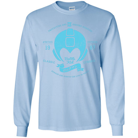 T-Shirts Light Blue / YS Classic Cyborg 600 Youth Long Sleeve T-Shirt