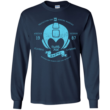 T-Shirts Navy / YS Classic Cyborg 600 Youth Long Sleeve T-Shirt