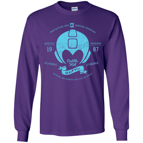 T-Shirts Purple / YS Classic Cyborg 600 Youth Long Sleeve T-Shirt