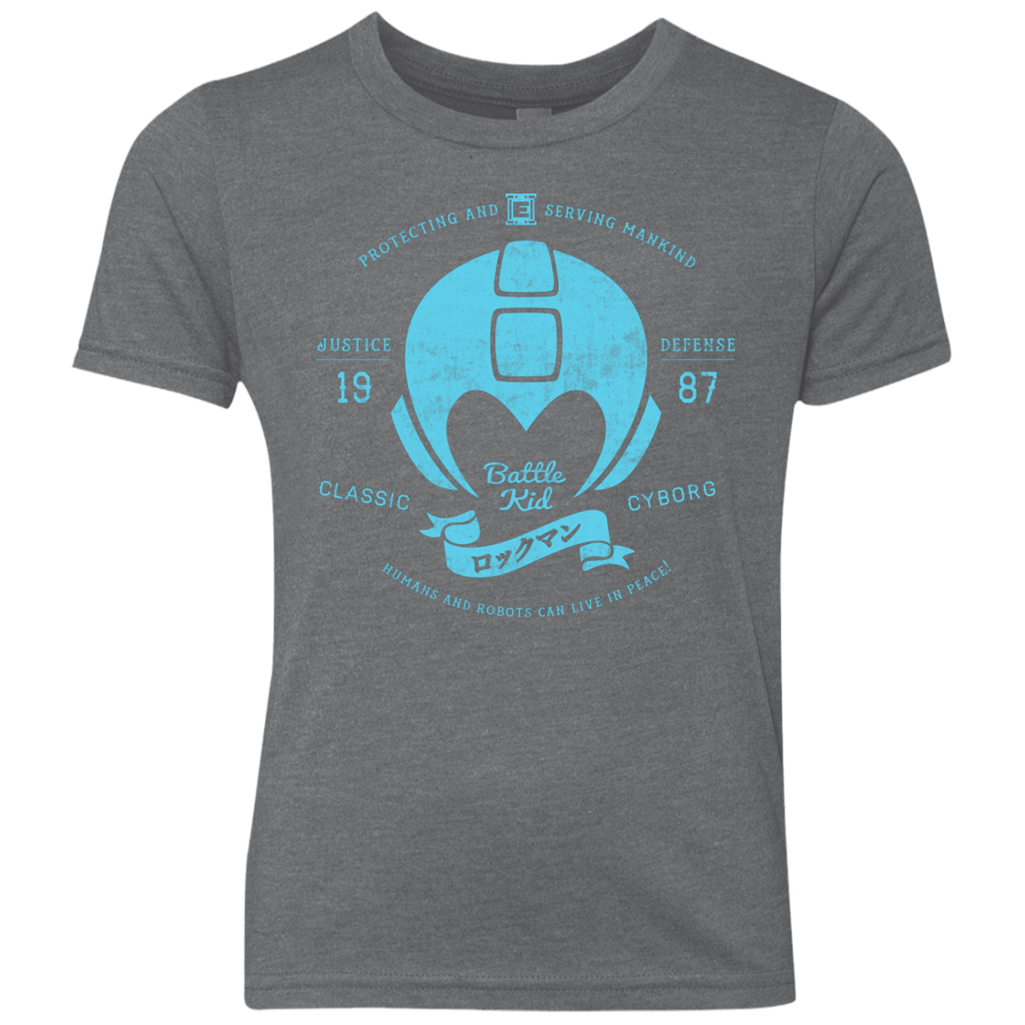 T-Shirts Premium Heather / YXS Classic Cyborg 600 Youth Triblend T-Shirt