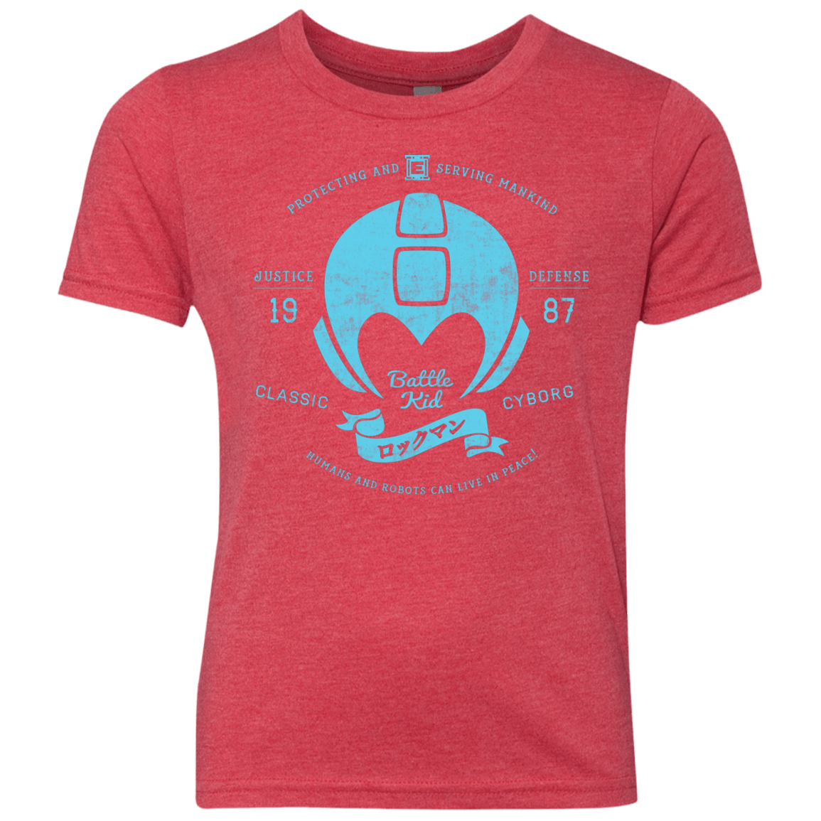 T-Shirts Vintage Red / YXS Classic Cyborg 600 Youth Triblend T-Shirt