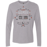 T-Shirts Heather Grey / Small Classic Gamer Men's Premium Long Sleeve