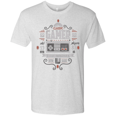 T-Shirts Heather White / Small Classic Gamer Men's Triblend T-Shirt
