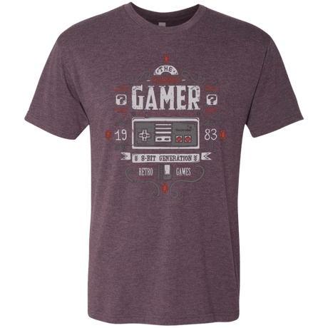 T-Shirts Vintage Purple / Small Classic Gamer Men's Triblend T-Shirt