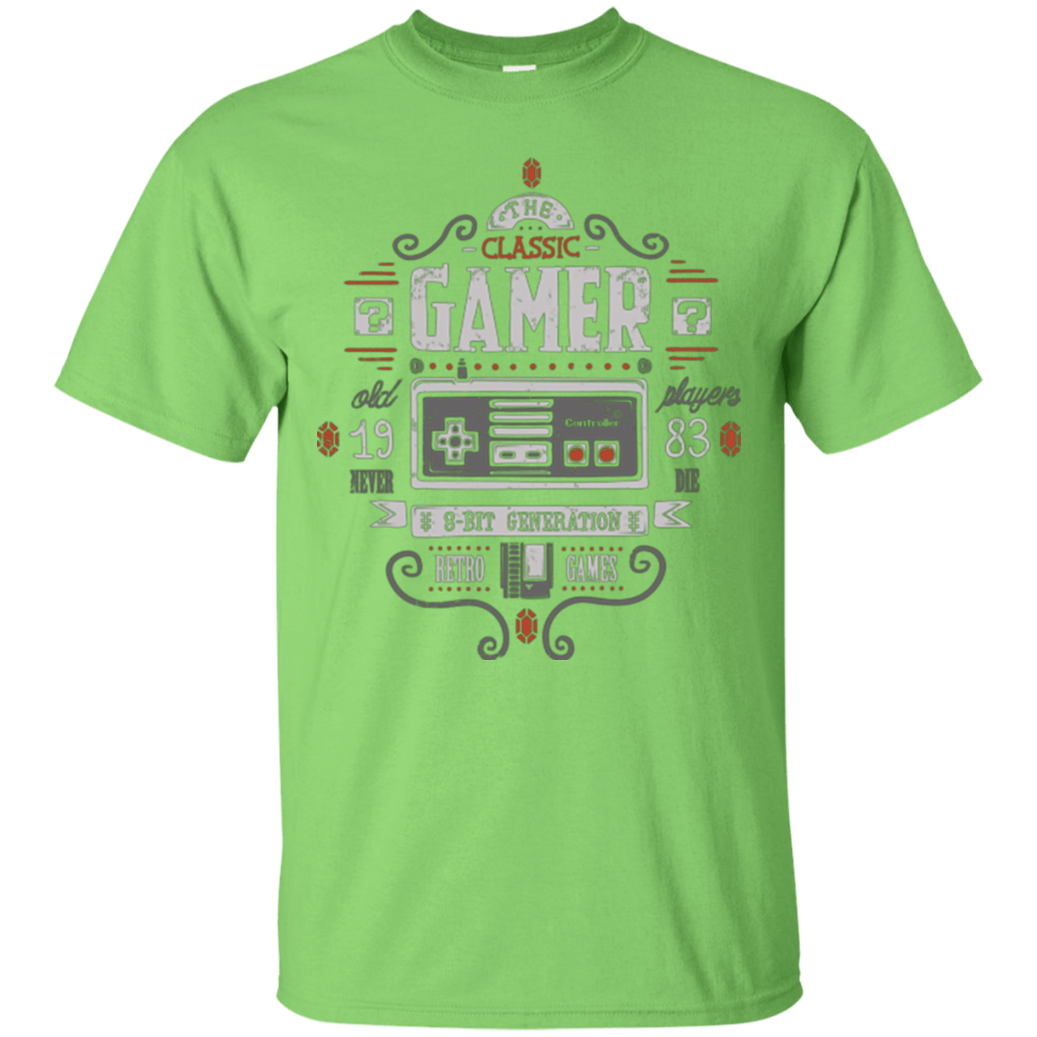 T-Shirts Lime / Small Classic Gamer T-Shirt