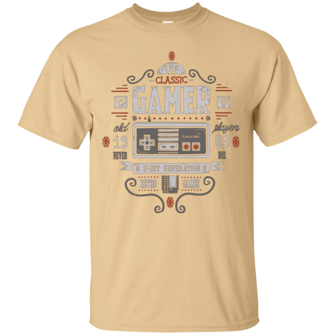 T-Shirts Vegas Gold / Small Classic Gamer T-Shirt