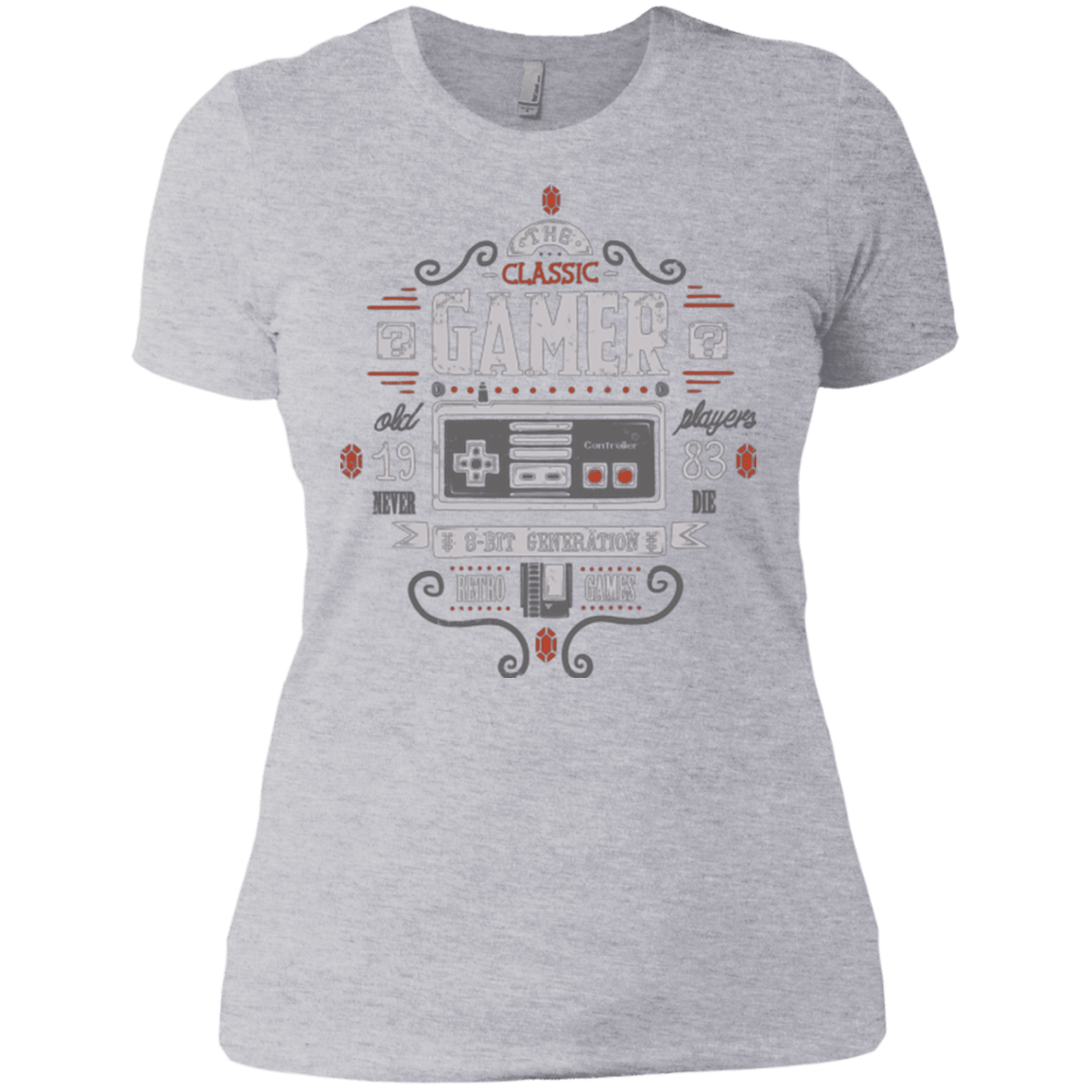 T-Shirts Heather Grey / X-Small Classic Gamer Women's Premium T-Shirt